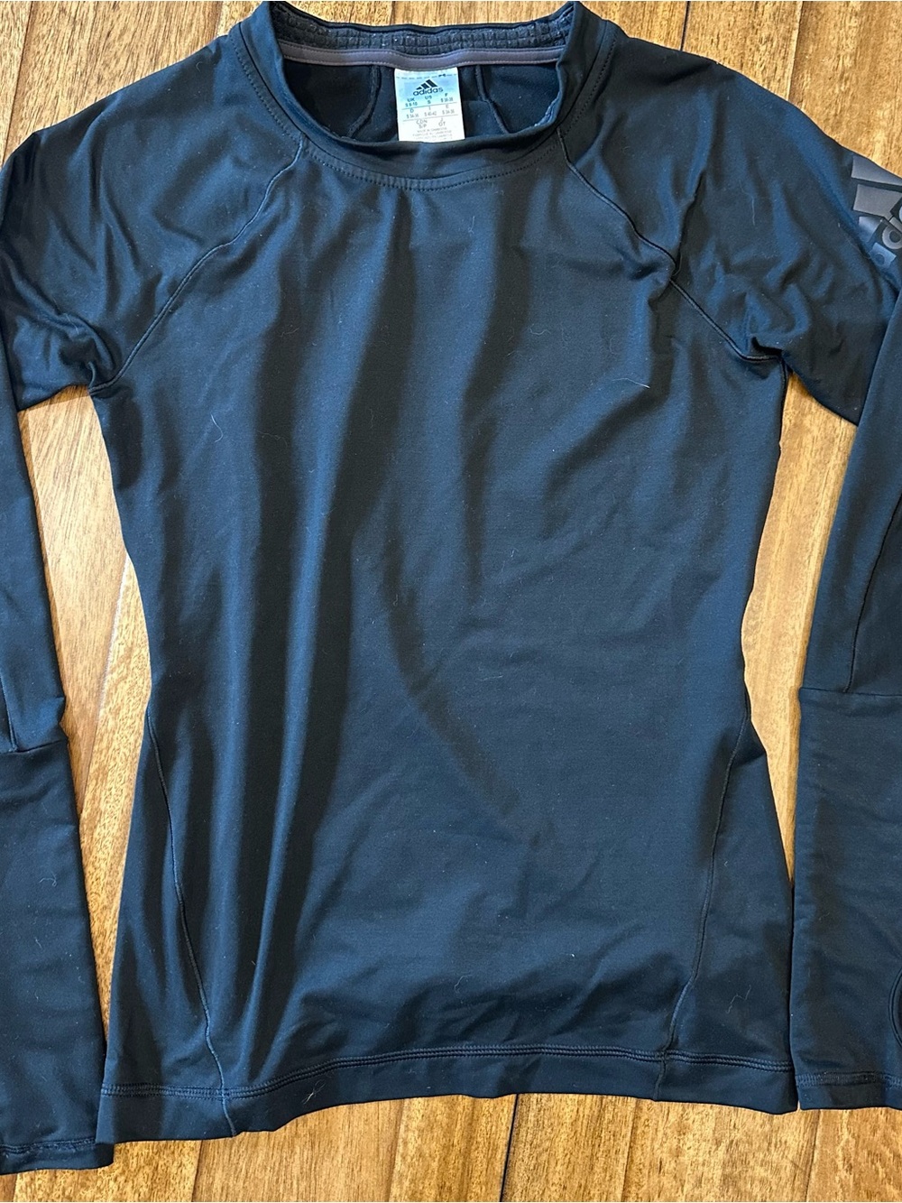 Adidas Climaheat Women’s Mock Neck Long Sleeve Fleece Base Layer Black S AP9521